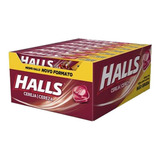 Halls Cereja Caixa Com 21 Unidades 28g Bala Drops