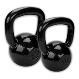 Halter Kettlebell 10 E 12 Kg Emborrachado - Peso Total 22kg
