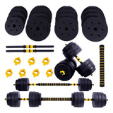 Halteres Anilha Barra Dumbbell Musculação Peso