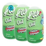 Hana Lick Cat Sabor Catnip 40g Petisco Cremoso Gatos Kit 3un