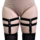 Harness Leg Garter Cinta-liga De Coxa Pole Rock Gotico 