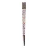 Hashi Folhas Vinho Resistente Madeira Talher Japao 23 Cm
