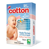 Hastes Flexíveis Baby Care 12 Caixas 75 Unidades Cotonete