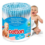 Hastes Flexíveis Cotonete Baby Care Rosa Azul Bebes Promoção