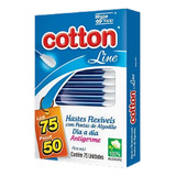 Hastes Flexíveis Pontas De Algodão 75 Unidades Cotton Line