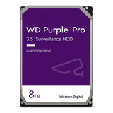 Hd 8tb Sata 7200rpm - 256mb Cache - Wd Purple Pro Wd8001purp Pro Cor Roxo/preto E Prata