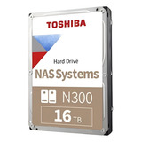 Hd Toshiba Storage/nas 16tb Toshiba N300 Pro Sataiii 512mb Hdwg51gxzstb