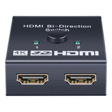 Hdmatters Comutador Hdmi Bidirecional 2x1 4k@60hz Conexão Superior Flexibilidade Compatibilidade Ampliada Alternância Prática Para Tv Monitor E Projetor