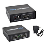 Hdmi Splitter 1x2 Divisor Distribuidor Sinal