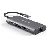Hdmi Usb 3.0 Adaptador Tipo C 8 Em 1 Sd - Multi Drive 
