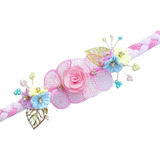 Headband Infantil Na Faixinha De Bebê Jardim Encantado