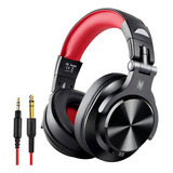 Headphone Sem Fio Dj Oneodio A70 Vermelho Profissional