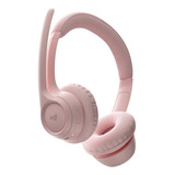 Headset Bluetooth 5.3 Zone 300 Sem Fio Rosa Logitech