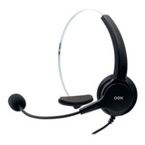 Headset Call Com Conector Rj9 Hs101 - Oex Cor Preto Cor Da Luz Preto