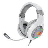 Headset Fone Gamer Redragon Hylas H260rgb Branco Cor Da Luz Rgb Cor Branco