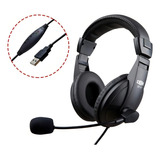 Headset Fone Para Pc Telemarketing Callcenter