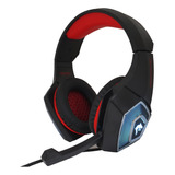 Headset Gamer Fone Ouvido Led Celular Pc Ps4 Vermelho