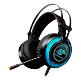 Headset Gamer K-mex Mic Ars930 Preto/azul