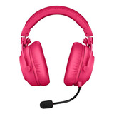 Headset Gamer Logitech G Pro X 2 Lightspeed Sem Fio Magenta