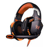 Headset Gamer Pc Celular Ps3 Ps4 Xbox Kotion G2000 Laranja