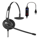 Headset Htu-300 Usb Voip Com Cancelador