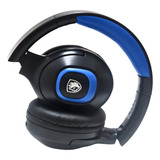 Headset Sades Gamer Shaman Dobrável E Ultra Portátil Sa-724 Cor Azul