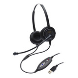 Headset Usb Voip Biauricular Dh-60d -