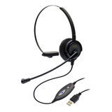 Headset Usb Voip C/ Cancelador De Ruído Mod. Dh-60 - Zox