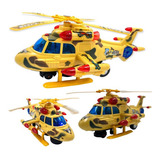 Helicóptero Brinquedo Musical Som Luzes Exercito Guerra