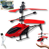 Helicóptero De Brinquedo Com Sensor - Vermelho