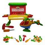 Helicóptero De Brinquedo Monta E Desmonta Didático Infantil