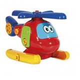 Helicóptero Infantil Didático Poliplac - Monta E Desmonta