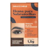 Henna Para Sobrancelhas 1,5g Della & Delle Cor Castanho-escuro