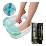 Hidromassageador Bacia Foot Spa Para Pés + Pomada Premium
