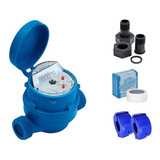 Hidrômetro Medidor De Água Unijato 3/4 Qn 1.5 + Kit Conexão