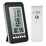 Higrômetro De Termômetro Interno/externo Sem Fio Digital Lcd