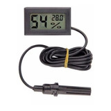 Higrômetro Termômetro Digital Lcd Com Sensor Externo Umidade