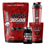 Hipercalórico Mass 3kg + Bcaa Importado + Creatina + Shaker