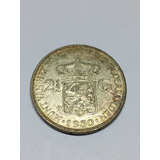 Holanda - Moeda De Prata 2 1/2 Gulden De 1930
