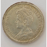 Holanda Moeda 10 Cents 1914 Prata