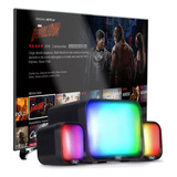 Home Theater Caixa De Som Bluetooth Subwoofer Tv Usb Led Rgb