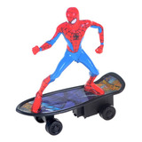 Homem Aranha Boneco Skate Fricção Spider Man Marvel Disney