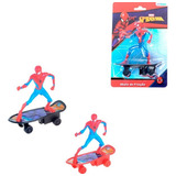Homem Aranha Boneco Skate Fricção Spider Man Marvel