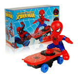 Homem Aranha Skatista Elétrico Spider-man Luz Som Skate
