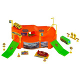 Hot Pista Plataforma Helicóptero Auto Posto Carrinhos Garage