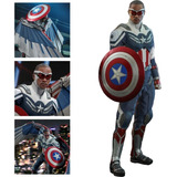 Hot Toys Capitão América Falcão Falcon Captain America Marve
