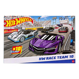 Hot Wheels Hw Race Team 10 / 10 Carrinhos De Corrida 1:64