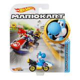 Hot Wheels Mario Kart Light-blue Yoshi Azul - Gbg35 - Mattel