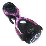 Hoverboard Skate Elétrico Led Bluetooth Bolsa Rosa