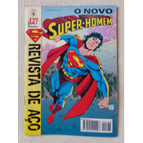 Hq Gibi Dc Super Homem 127 O Novo Revista De Aço 1995 Abril Jovem Primeira Serie